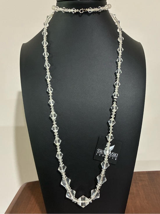 Swarovski Jewelry - Vintage Deadstock Swarovski Crystal & 12k Gold Necklace